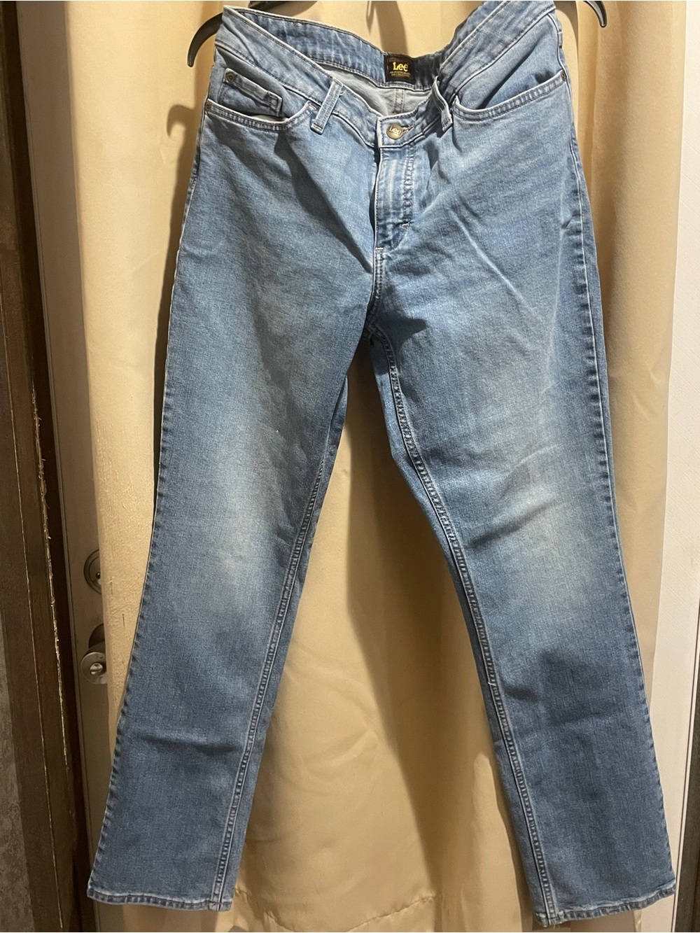 Women’s Lee Light Blue Straight-Leg Jeans Size 12